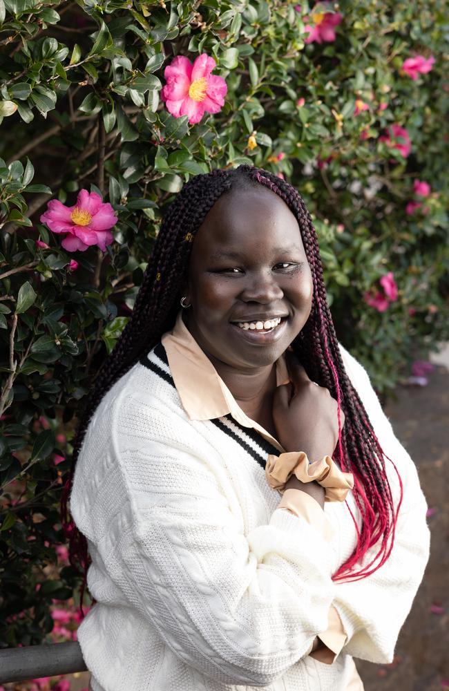 Nyanyiik (Angelina) Chol, who is a drama and English teacher at Mabel Park State High School. Picture: David Kelly