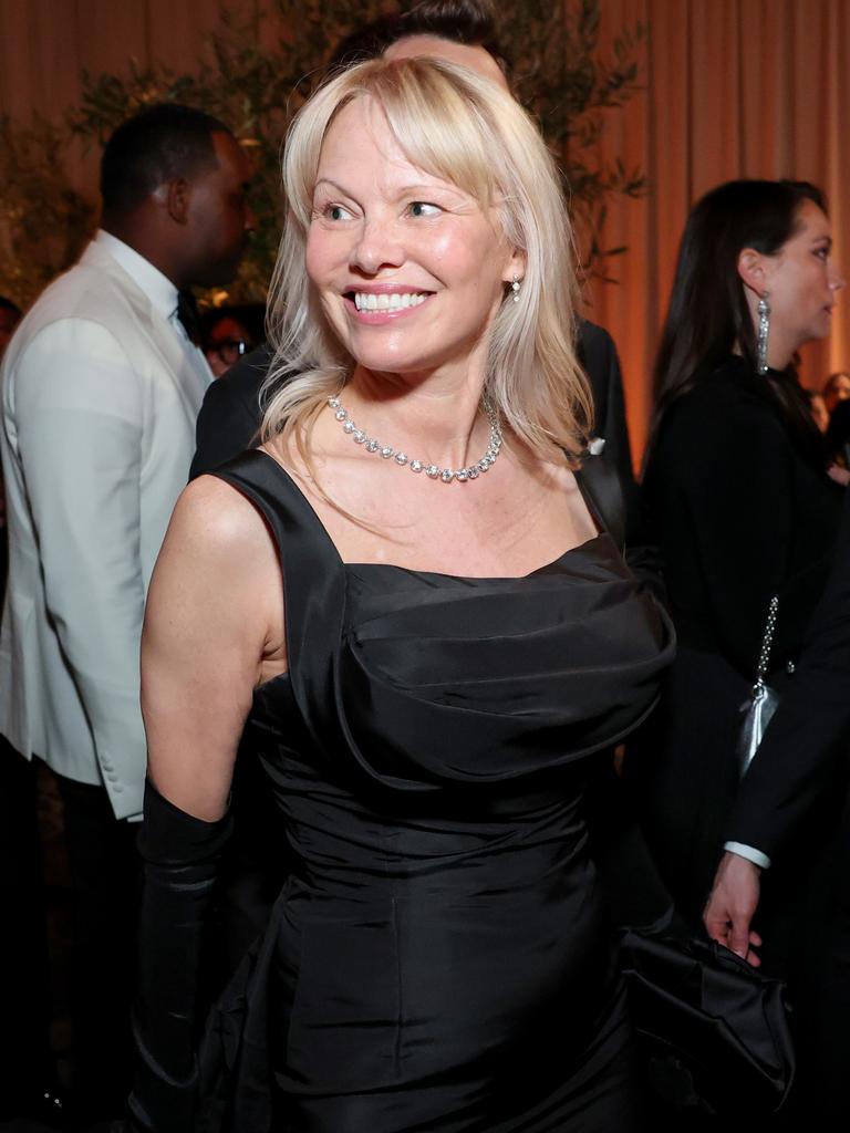 Pamela Anderson at the Golden Globes on Monday. Picture; Monica Schipper/Getty Images