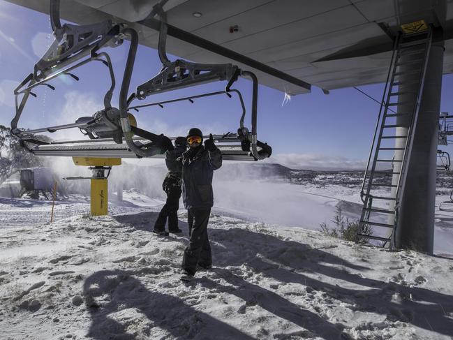 Perisher is pictured as it's coated in a thick blanket of snow on the second day of winter 2015. Picture: Supplied