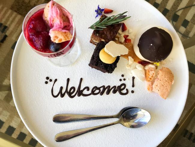 A welcome plate of sweets, served to guests at The Islington Hotel Picture: Linda Smith