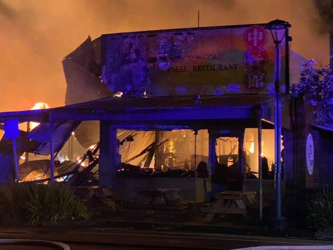 Tourist town fire ‘like an explosion’