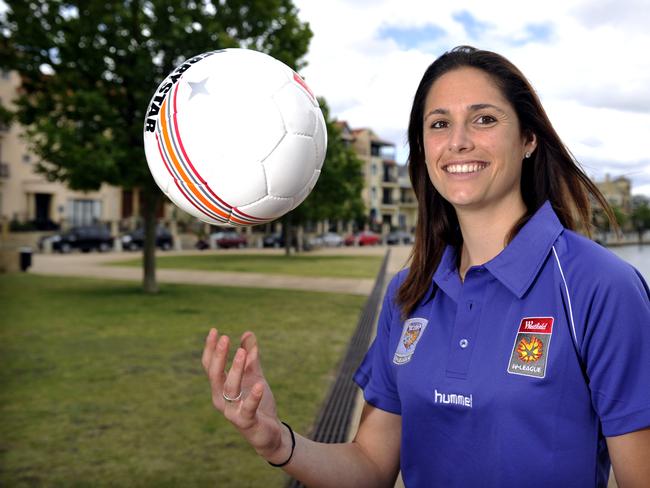 Kate Gill is a former Matilda and player in the A-League W. Picture: Glenn Foreman