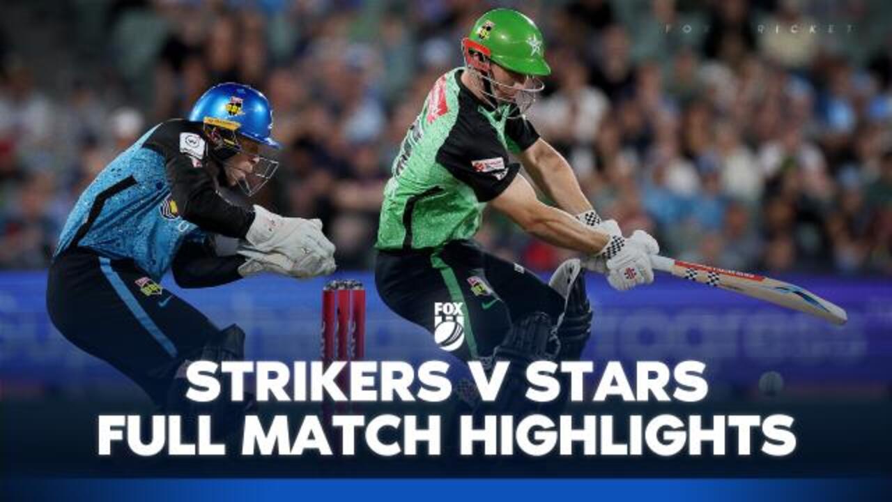 Strikers v Stars: Full Match Highlights