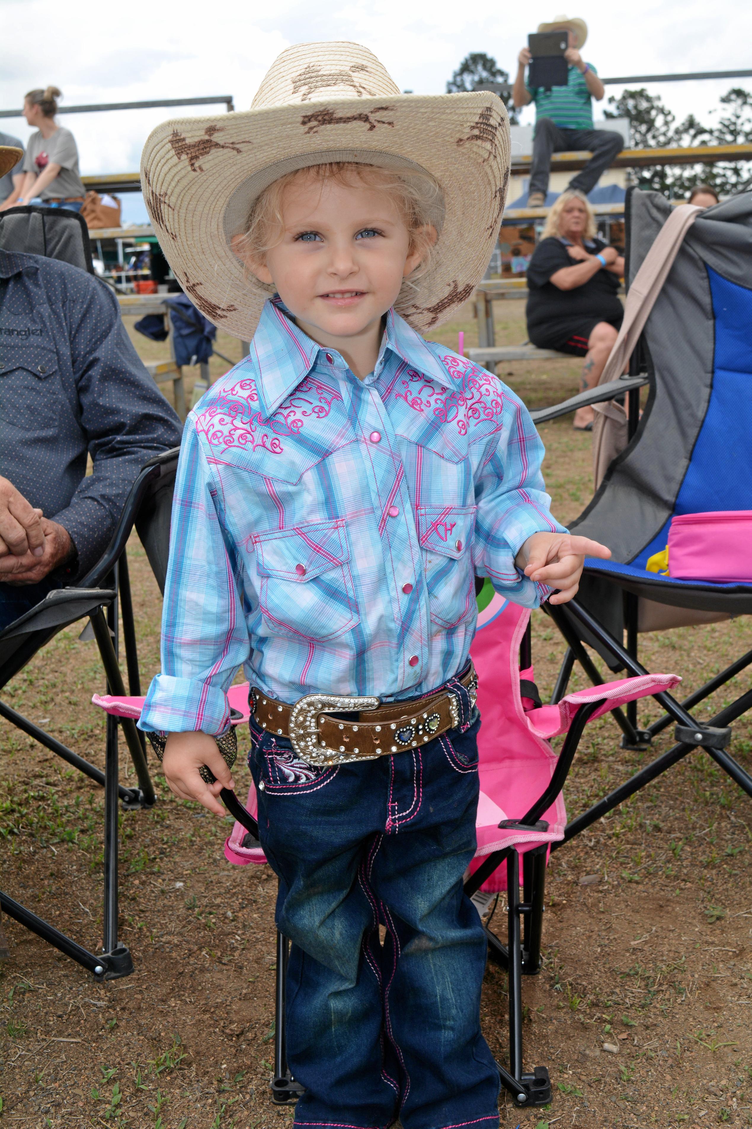 Lowood rodeo, Sienna Augustin. Picture: Meg Bolton