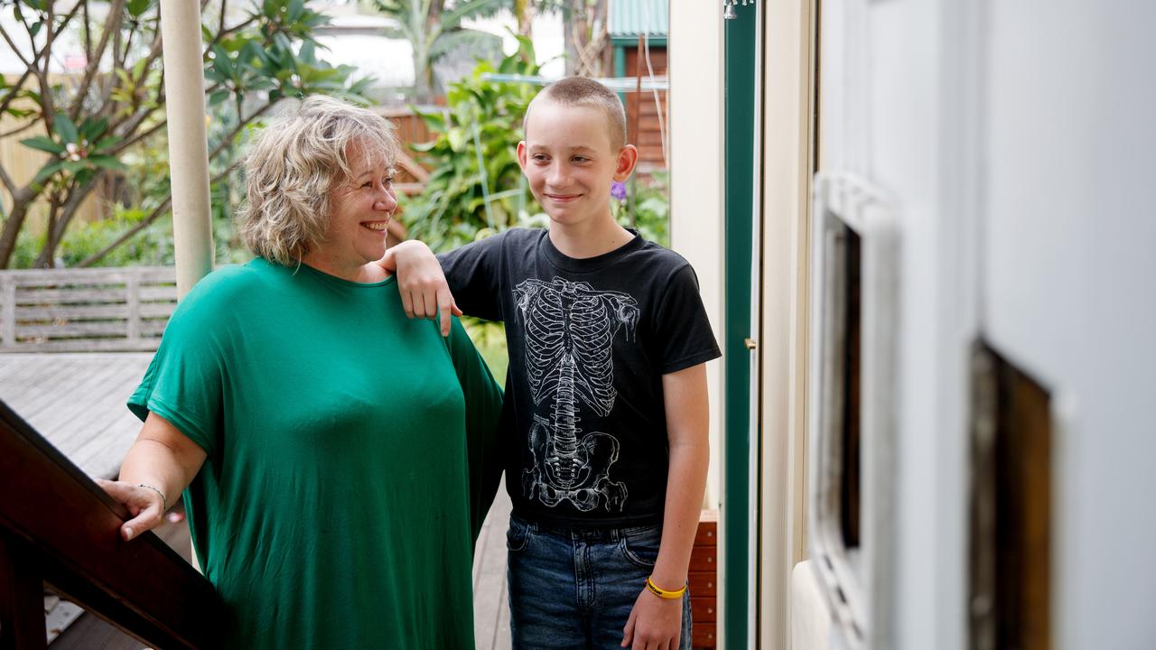 Angela Webster and her son Felix opened their Sydney home through the pandemic Picture: Nikki Short