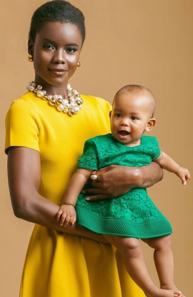 Costa Rican model Natasha Fleming and her daughter Alana, who she says is Scott’s daughter.