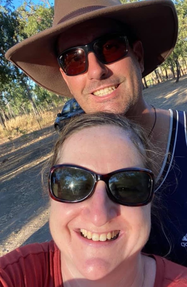 Late RDH nurse Katrina Hawker with long-term partner Peter Scammell. Picture: Facebook