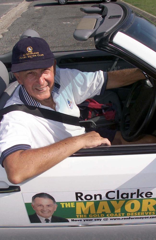 Ron Clarke on the campaign trail