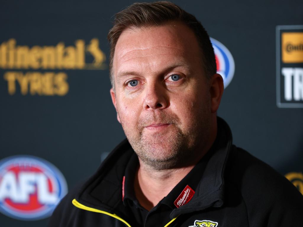 Blair Hartley, Richmond list boss. Picture: Josh Chadwick/AFL Photos via Getty Images