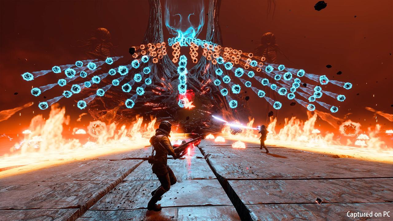 Returnal has some sections described as being similar to the “bullet hell” genre. Picture: Sony