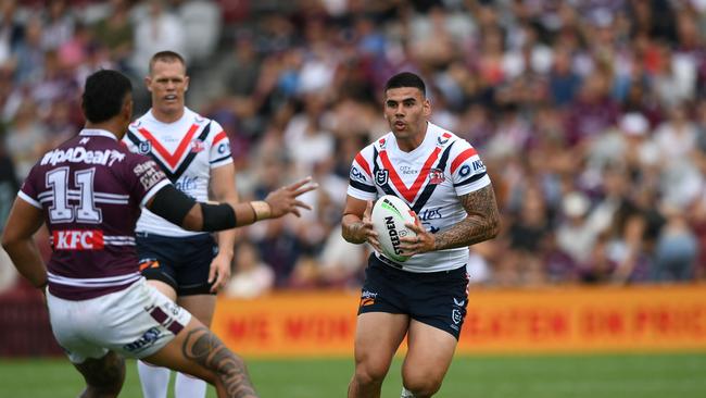 Terrell May is set to meet with the Roosters on Friday, as the club hopes to finalise a two-year contract extension with the rising star. Picture: NRL Imagery