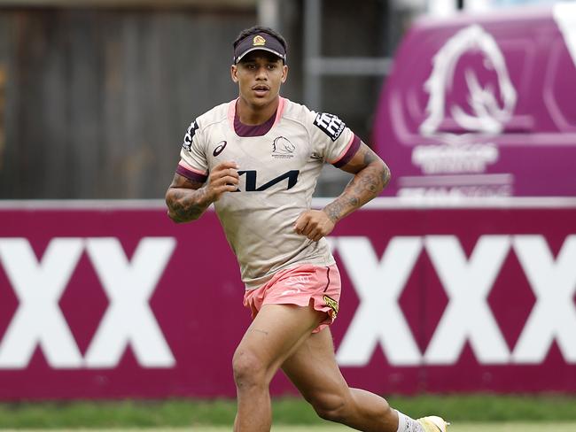 Tristan Sailor pictured at Broncos pre season training in Red Hill, Brisbane 12th January 2023.  (Image/Josh Woning)