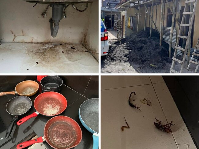 A Sydney couple have claimed there rented villa in Bali was "disgusting". Picture: Facebook