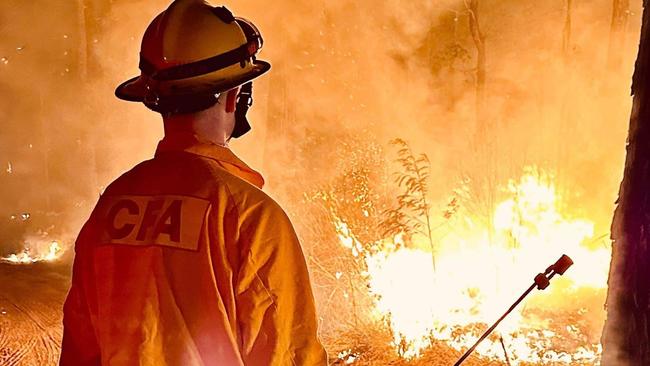 Victorian Emergency Services Minister Jaclyn Symes says there are 650 firefighters on the ground battling blazes. Picture: Country Fire Victoria