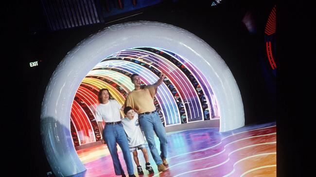 Remember Sega World? Here’s the old entrance to the Time Transportation Tunnel. Picture: News Corp Australia 