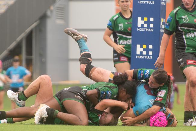 Mackay Cutters vs Townsville Blackhawks Harvey Norman U17's Saturday 22 February 2025 Picture:Michaela Harlow