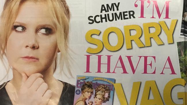 Amy Schumer apologises profusely for her vagna.