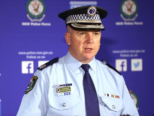 Assistant Commissioner Peter McKenna was treated in hospital on Friday. Picture: Damian Shaw