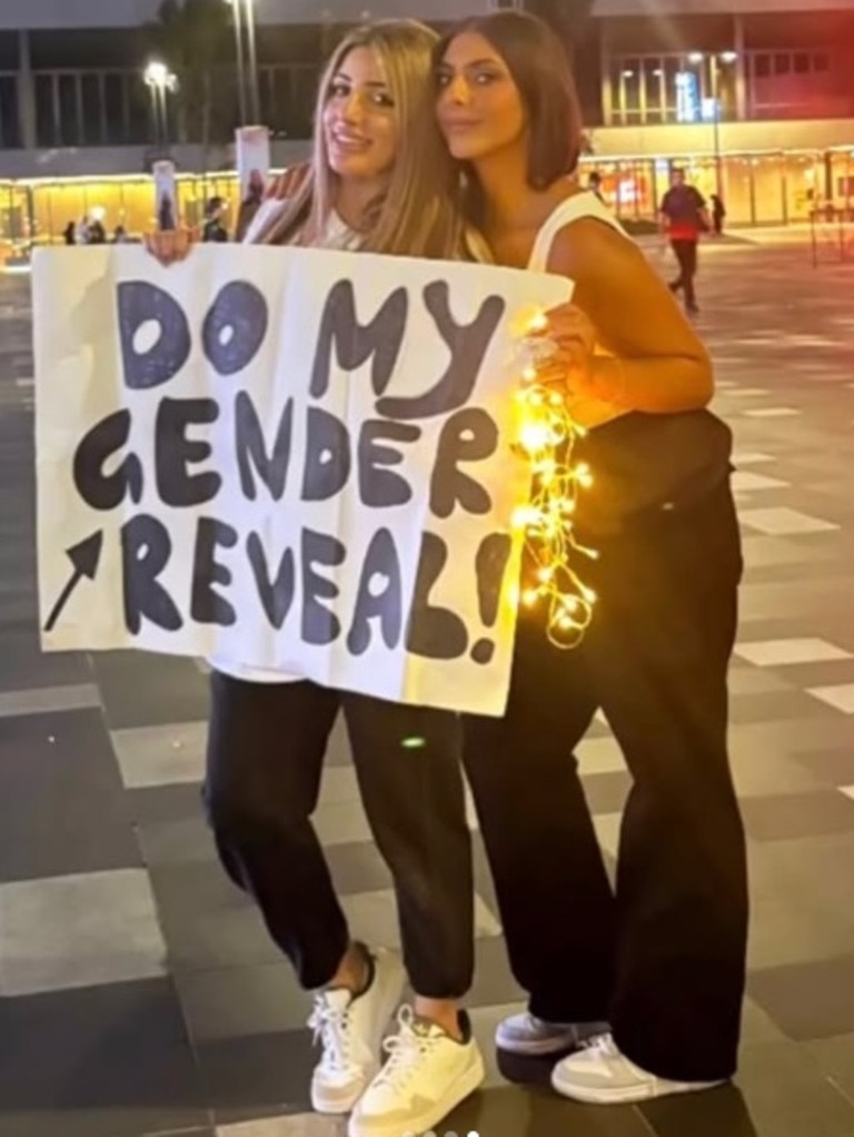 The fan took a sign urging Drake to do her gender reveal onstage.