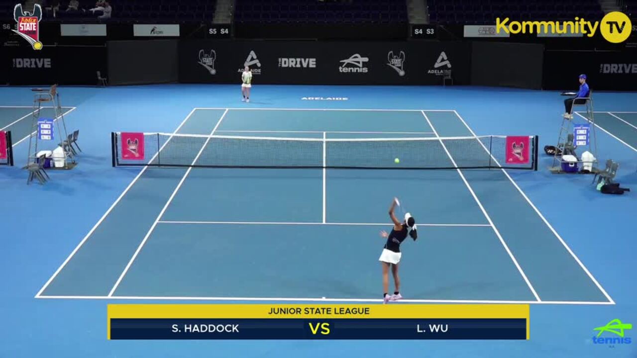 Replay: Sofia Haddock (ETKG) v Lara Wu (Seacliff) - Tennis SA State League Grand finals Day 1