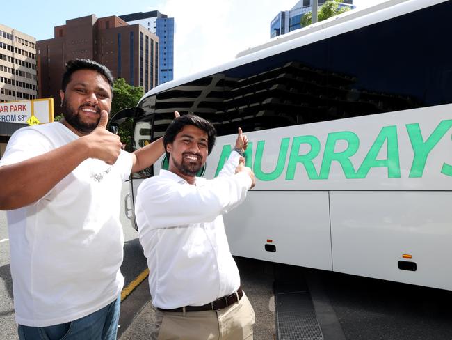 Fans Samerah Shah and Jeet Parikh made the trip from the Gold Coast. Picture: David Clark