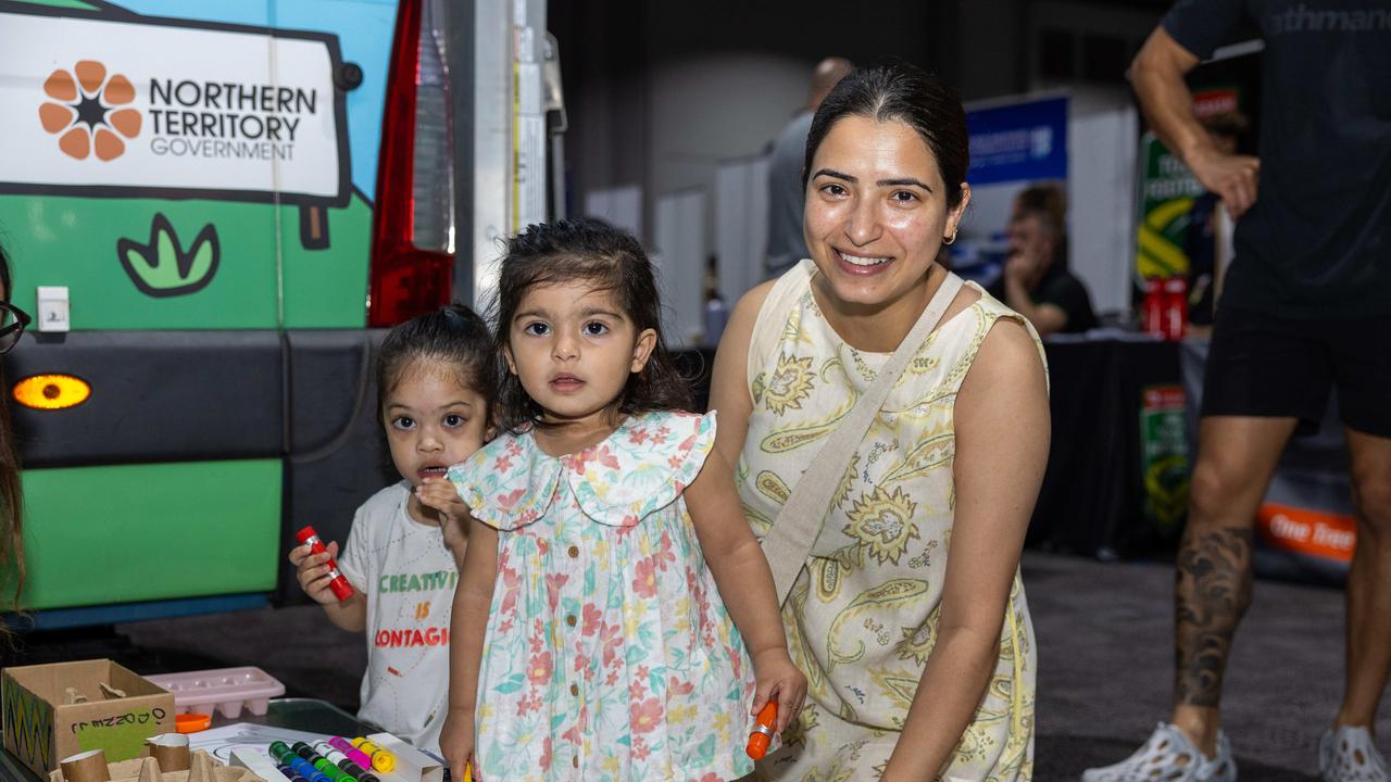 Sansha Khatiwada, Ferya Sharma and Sumanta Khatiwada. Picture: Pema Tamang Pakhrin