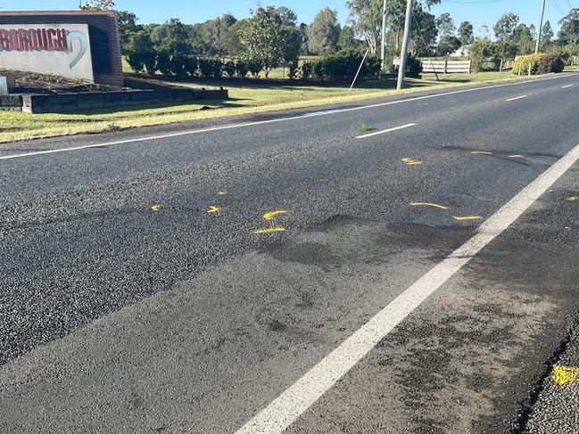 The scene in the aftermath of a horror crash believed to be a stolen car driven by 13 year old, that claimed the lives of three people in Maryborough overnight. Photo: Carlie Walker