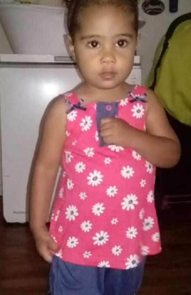 Kaydence Mills, two, died just months after her family relocated to Chinchilla from the Cassowary Coast Region.