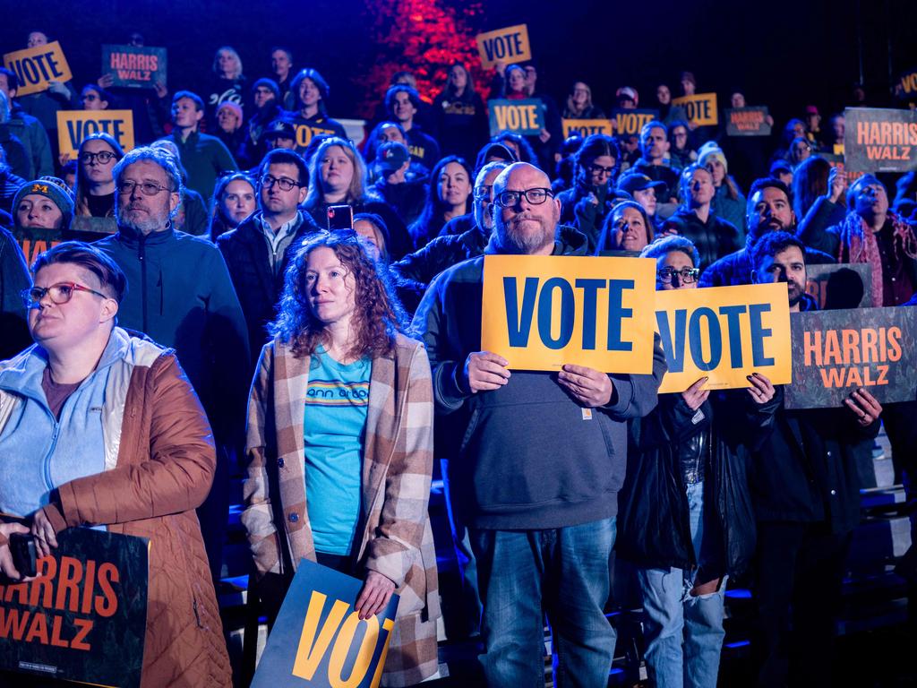 Her bizarre rally tactic has caused a stir of mixed reactions. Picture: AFP