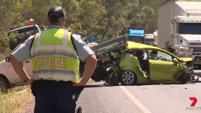 The scene of the 2017 fatal crash at Telegraph Point.