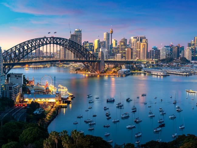 Cityscape image of Sydney, Australia with Harbor Bridge and Sydney skyline during sunset. Vacation and travel in Australia.Escape 16 April 2023NewsPhoto - Getty Images