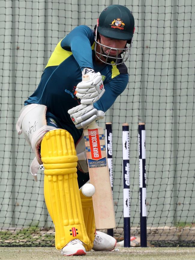 Shaun Marsh trains with the one-day team.