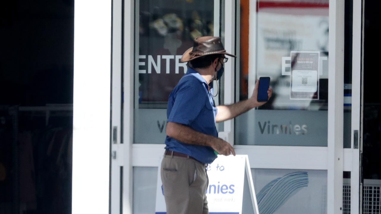 The Queensland Government has scraped QR code check in for businesses not covered under the vaccine mandate following criticism from local councils. Picture: Brendan Radke