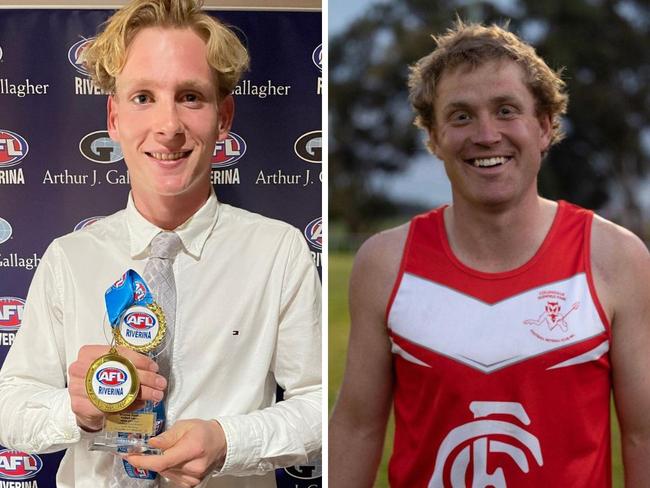 Matthew Klemke (right) will captain the Collingullie GP Demons. Picture: Contributed