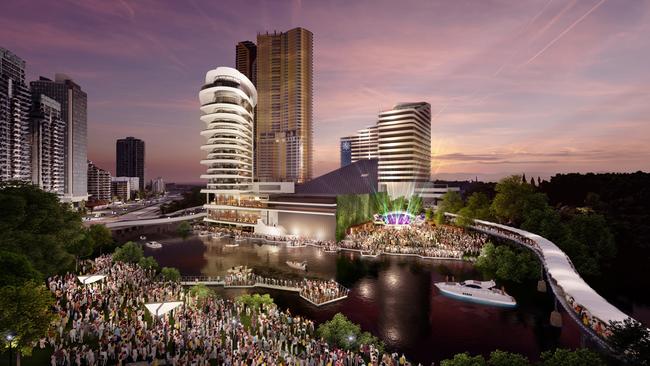 Star Gold Coast plans for an open-air concert venue at its Broadbeach Island site. Picture: SUPPLIED