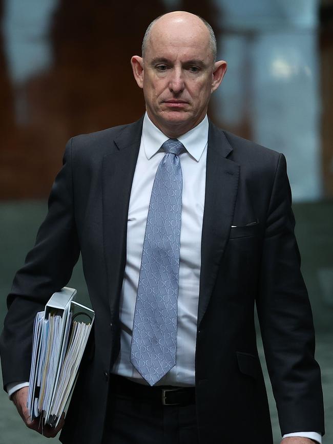 Stuart Robert during Question Time in the House of Representatives. Picture: NCA NewsWire / Gary Ramage