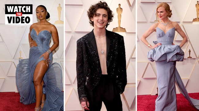 Timothée Chalamet Didn't Wear a Shirt for the Oscars Red Carpet