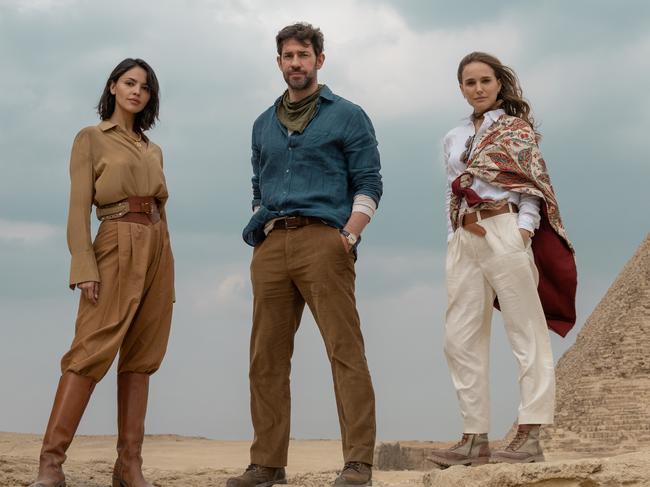Eiza González stars alongside John Krasinski and Natalie Portman. Picture: Apple TV+