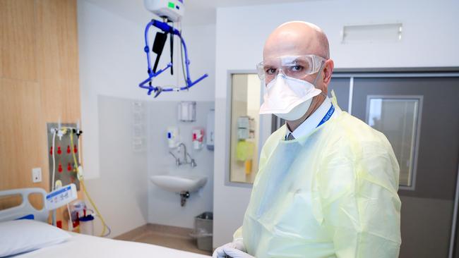 Dr John Gerrard. Director of infectious diseases at the Gold Coast University Hospital. Pic Tim Marsden