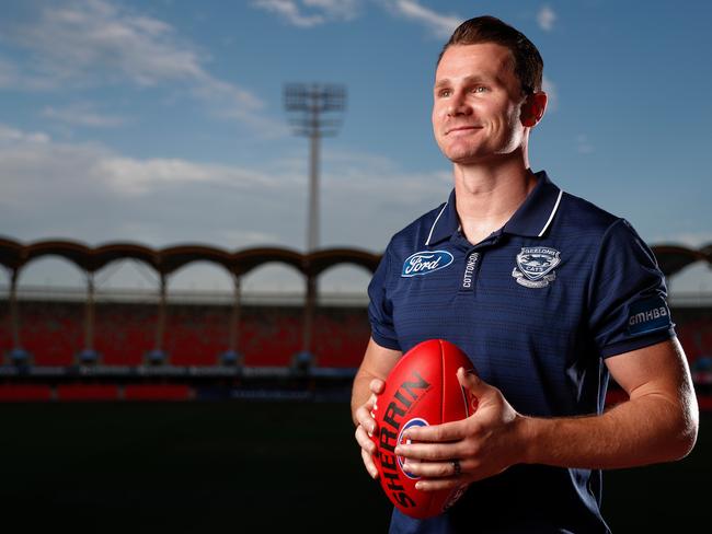 Even high-performance athletes like Geelong Cats midfielder Patrick Dangerfield aren’t immune to the impacts of overeating. Picture: Michael Willson/ Getty Images