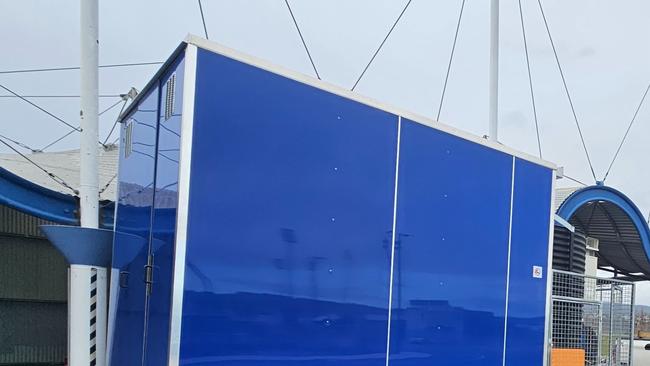 Not-for-profit Strike it Out condemned the Launceston City Council in a social media post, saying the council had given it 24 hours notice to remove the mobile shower and sleep pod trailers parked on council land at Invermay. Picture: Supplied