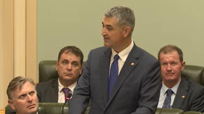 Burleigh MP Hermann Vorster giving his maiden speech