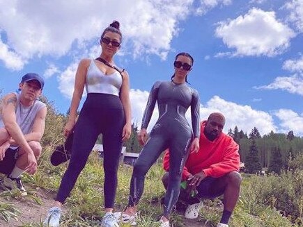 Kim Kardashian and Kanye West were joined on their trip by Kourtney Kardashian and family friend, Harry Hudson. Picture: Instagram