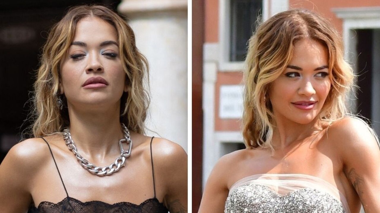 Rita Ora Hits Venice in a Sheer Lace Crop Top