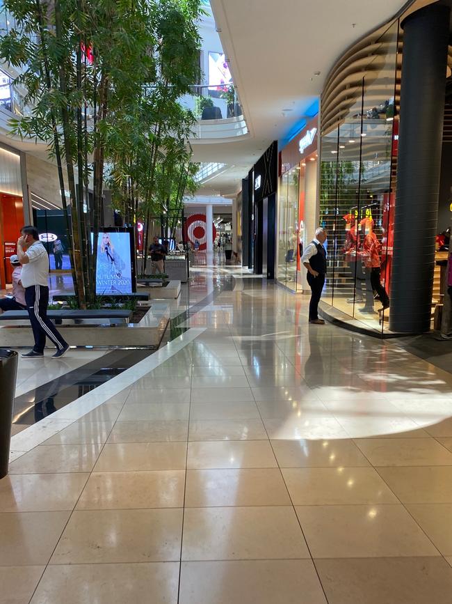 Several stores at Chadstone were shut on Tuesday.