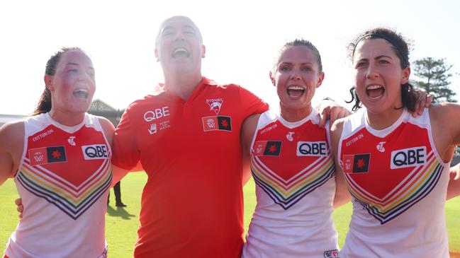 Gowans has proven to be the perfect coach for this young Swans side. Picture: James Worsfold/AFL Photos/Getty Images