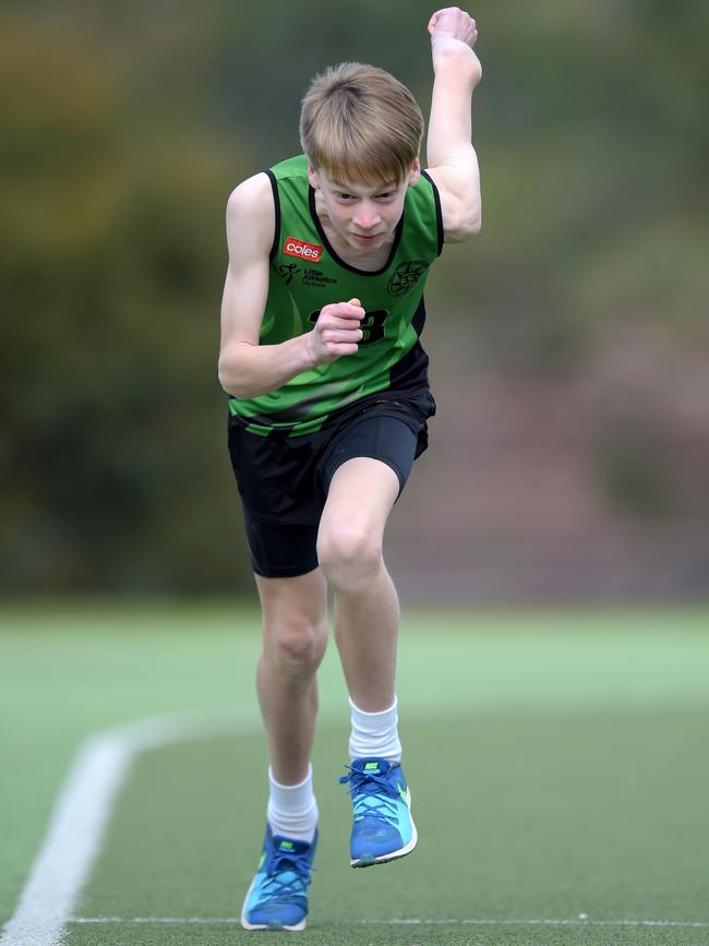 Jordan Gilbert shows his acceleration off the mark.