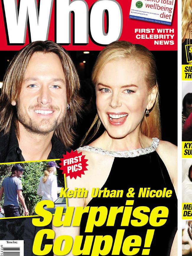 Nicole Kidman and country singer Keith Urban surprised a lot of people when they hooked up.  Picture:  Supplied