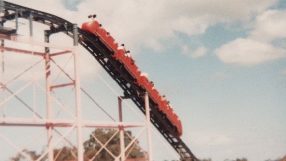 Leisureland Fair’s steel roller coaster. Picture: Facebook