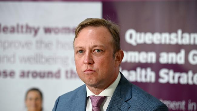 Premier Steven Miles at the launch of the Australian-first Women and Girls’ Health Strategy at the Royal Brisbane and Women’s Hospital.